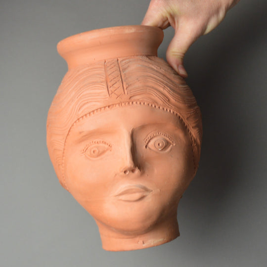 Female Face Pot - Fired at Vindolanda
