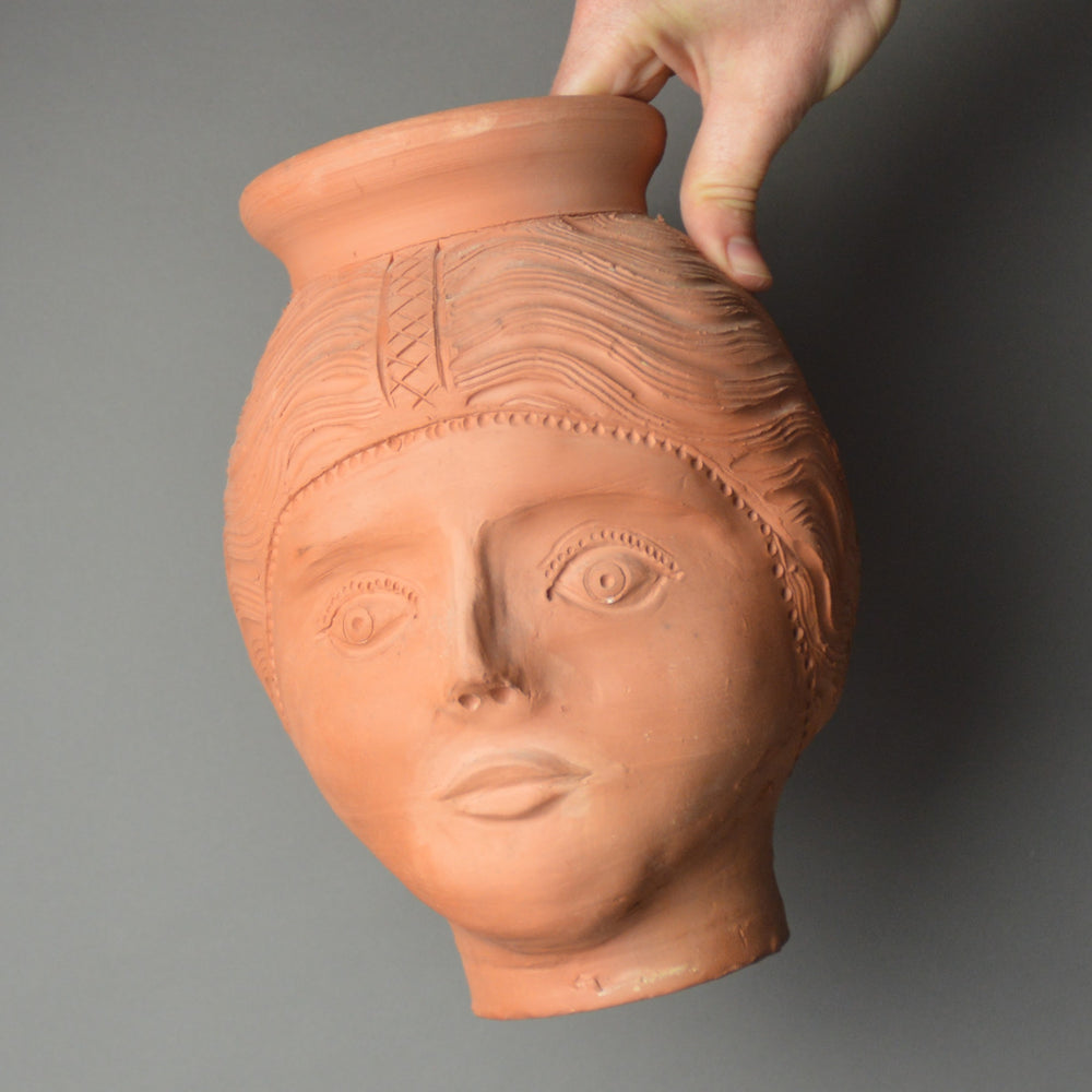 Female Face Pot - Fired at Vindolanda