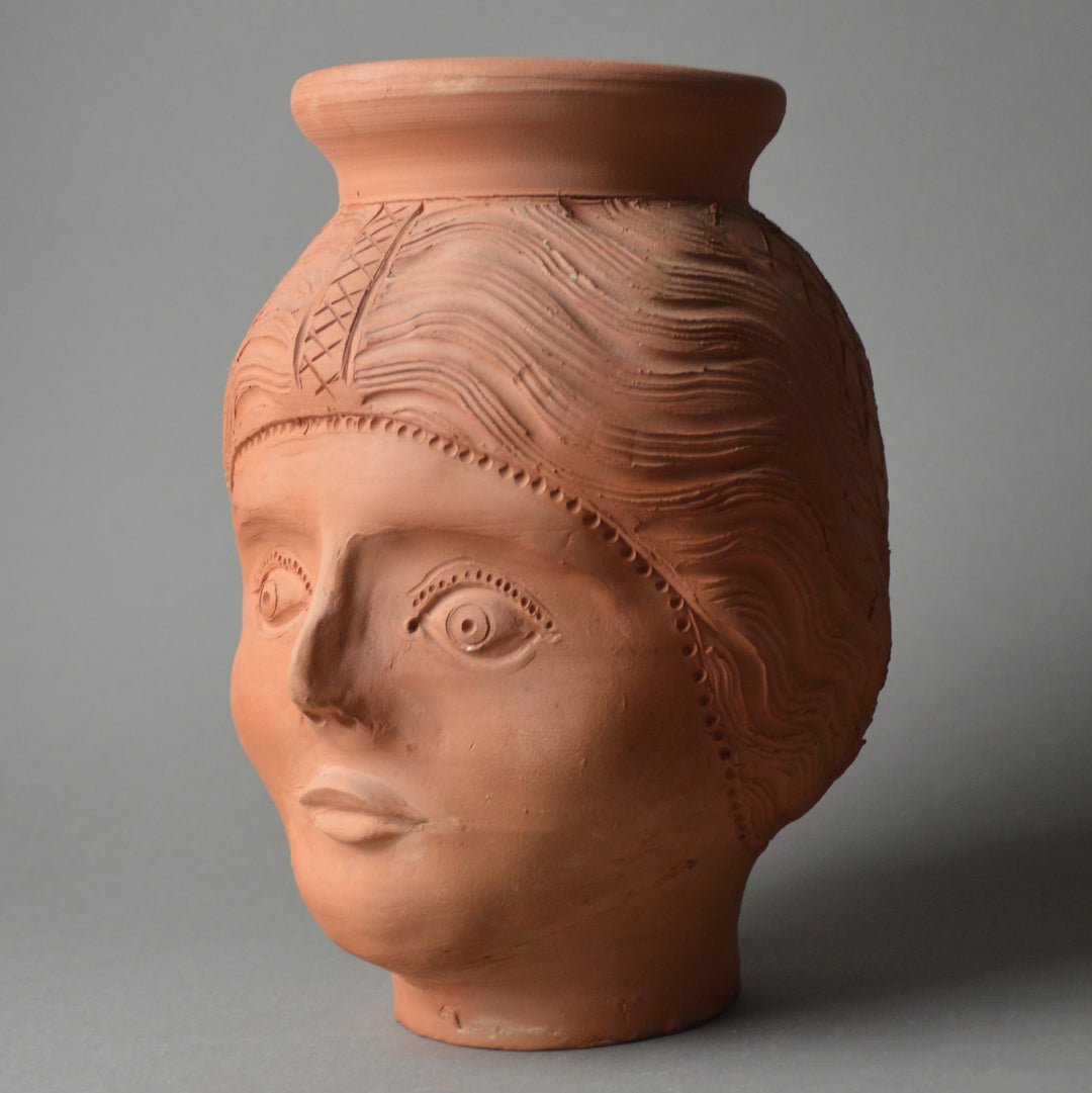 Female Face Pot - Fired at Vindolanda