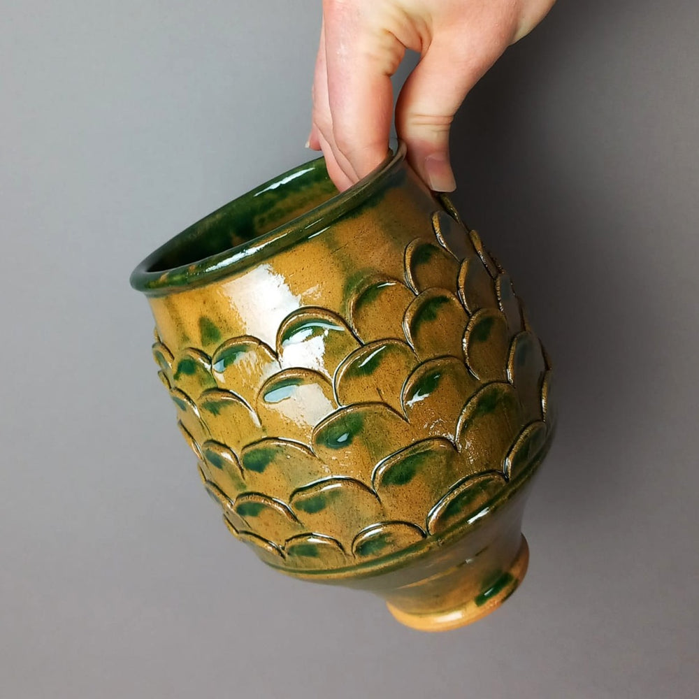 Gaulish Green-Glazed Scale Beaker, Roman