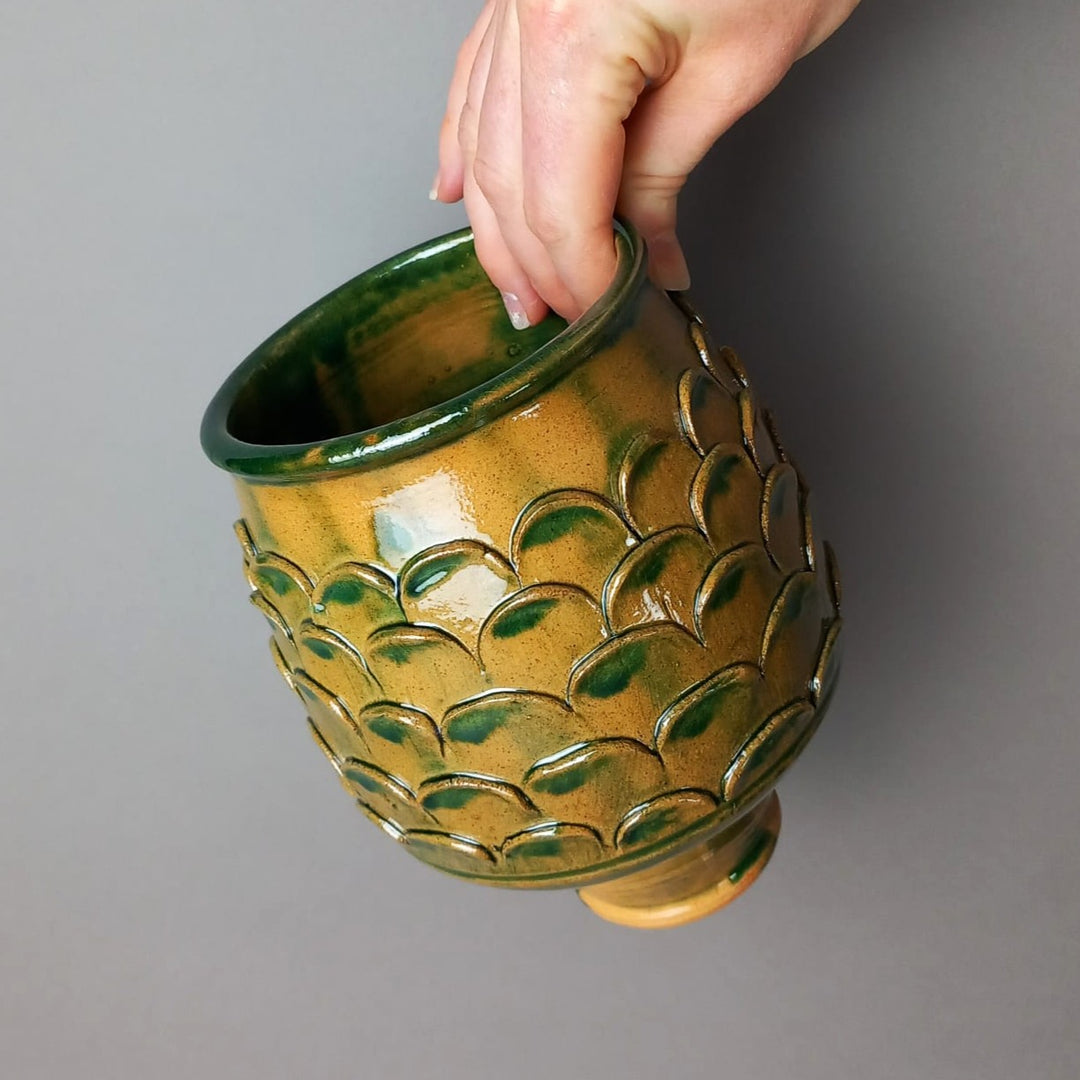 Gaulish Green-Glazed Scale Beaker, Roman