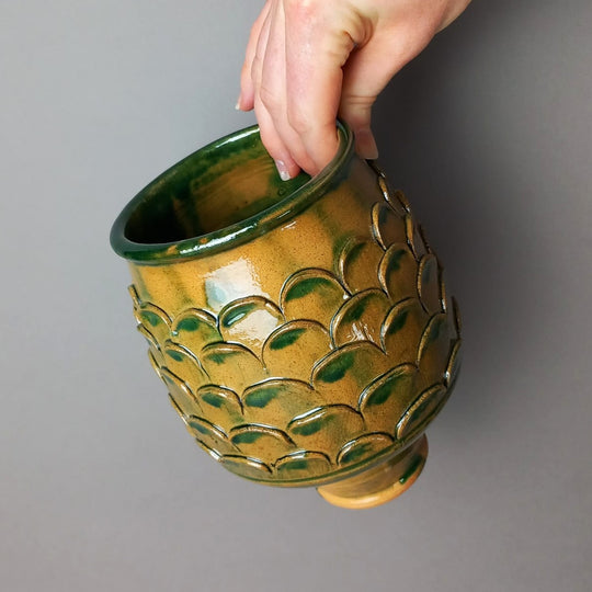 Gaulish Green-Glazed Scale Beaker, Roman