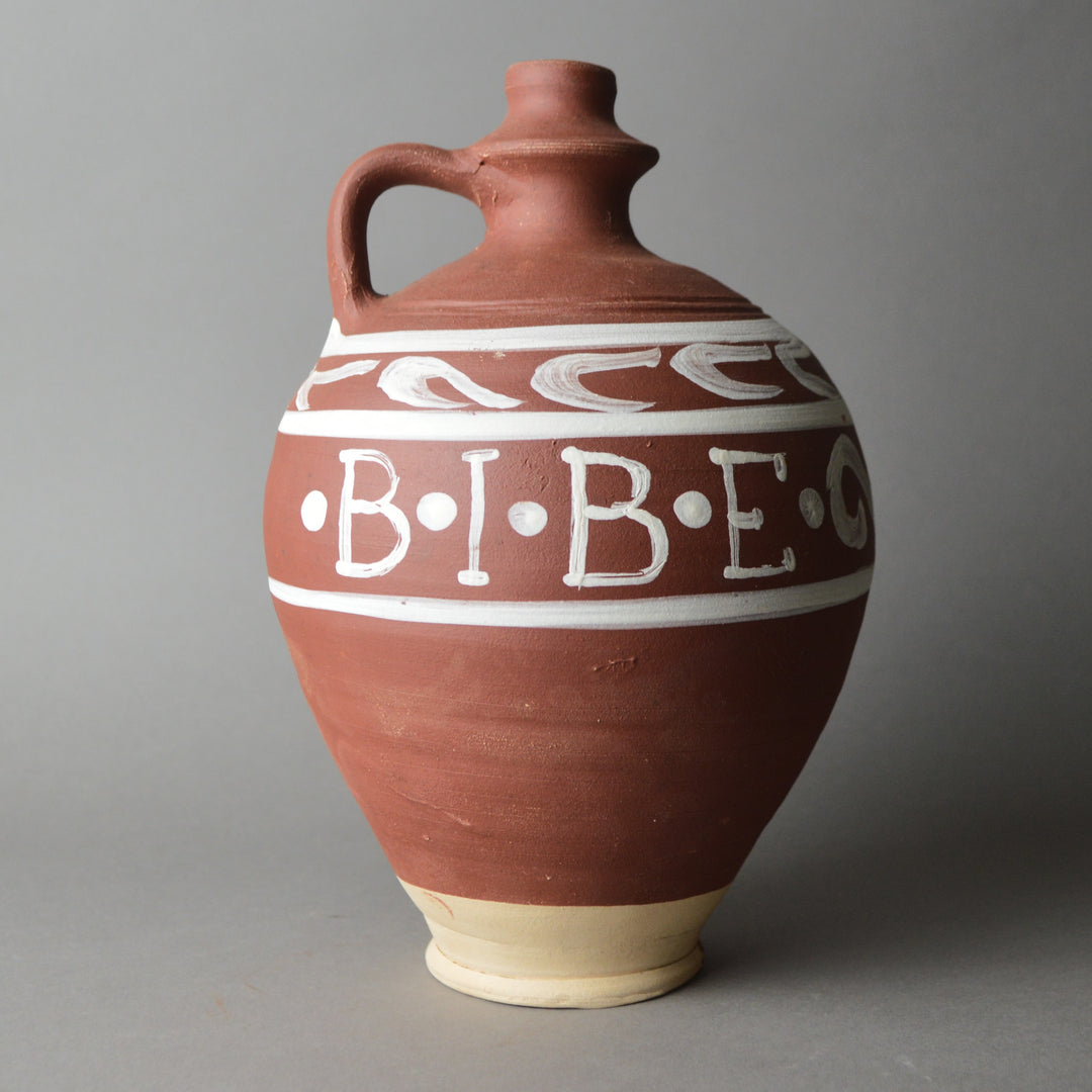 Oxfordshire Redware Happy Drinking