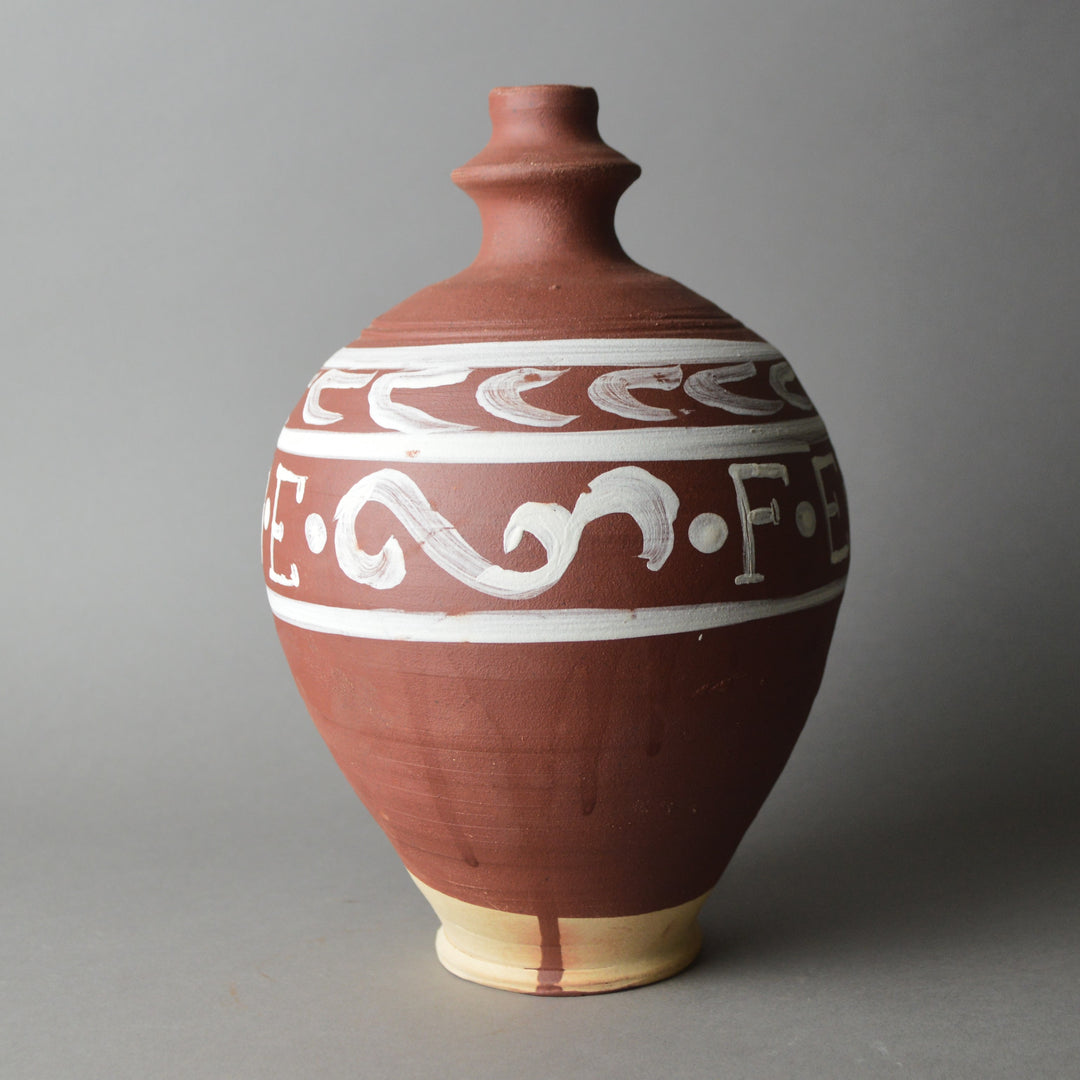 Oxfordshire Redware Happy Drinking