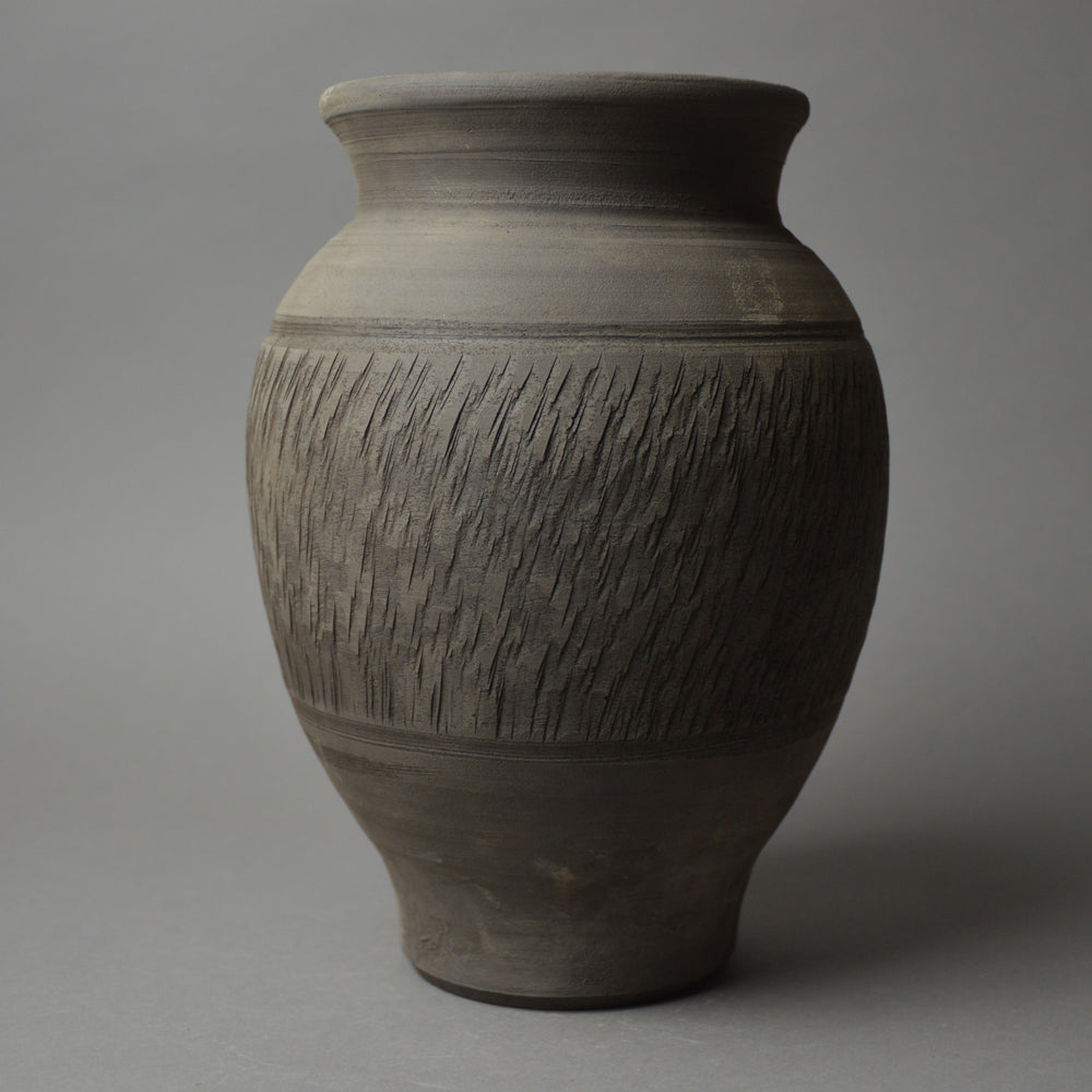 Roman  Black Burnished Chatter Ware Jar