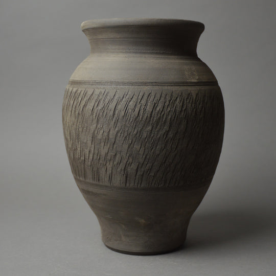 Roman  Black Burnished Chatter Ware Jar