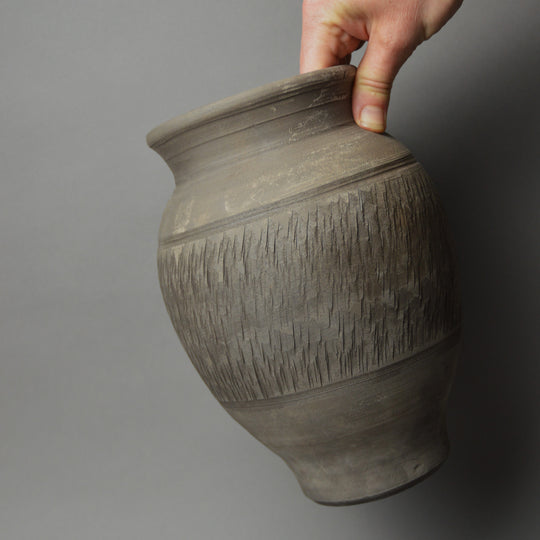 Roman  Black Burnished Chatter Ware Jar