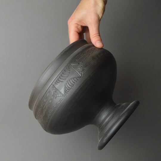 Iron Age Pedestal Urn - Incised Decoration A1