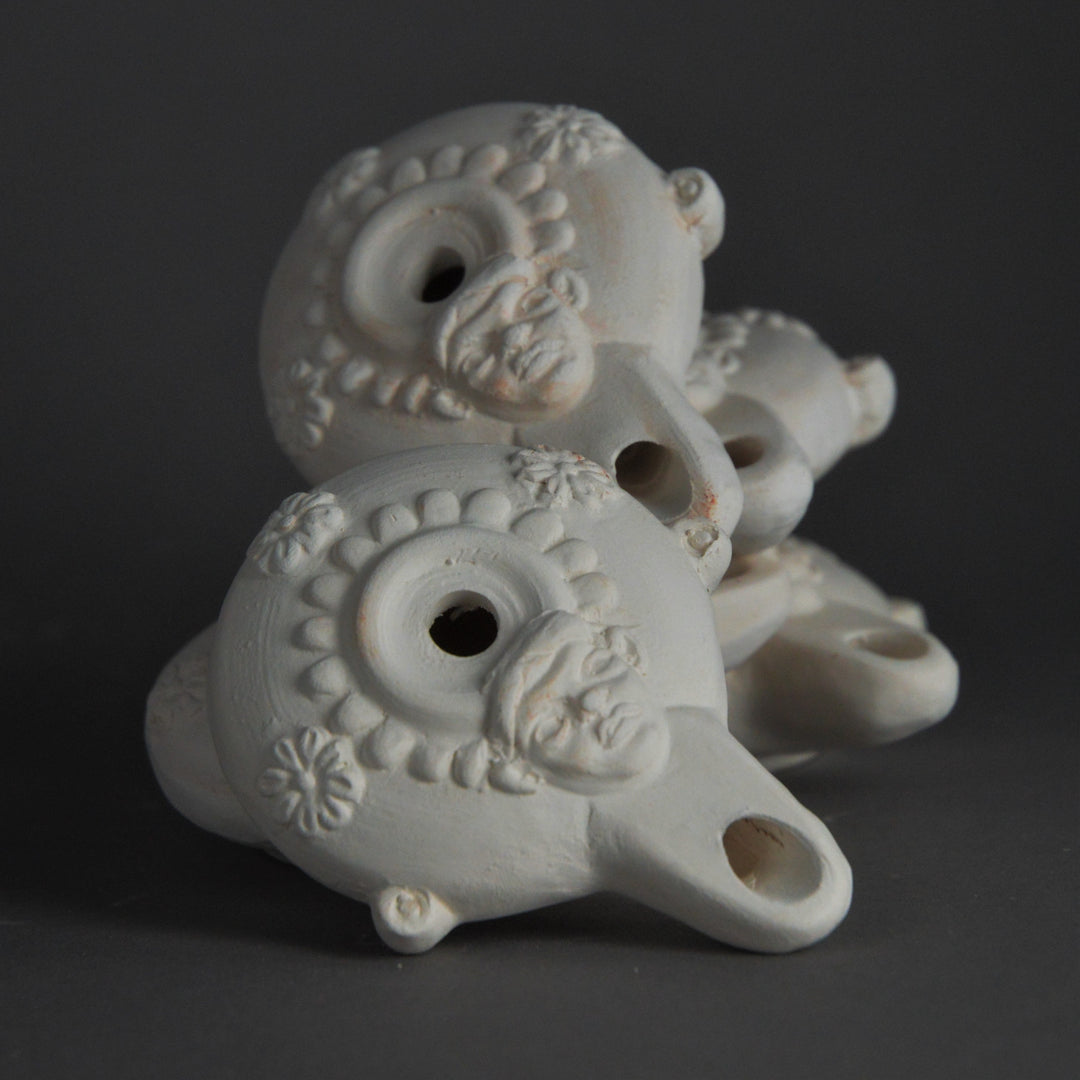 Greek Satyr Oil Lamp