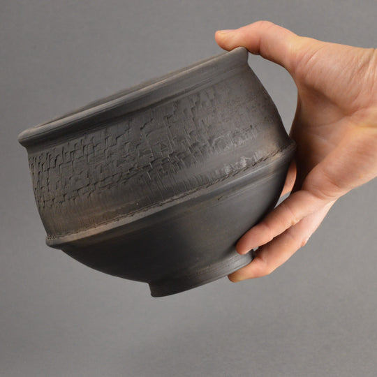 Roman  Black Burnished Chatter Ware Bowl