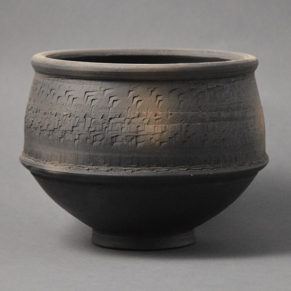 Roman  Black Burnished Chatter Ware Bowl