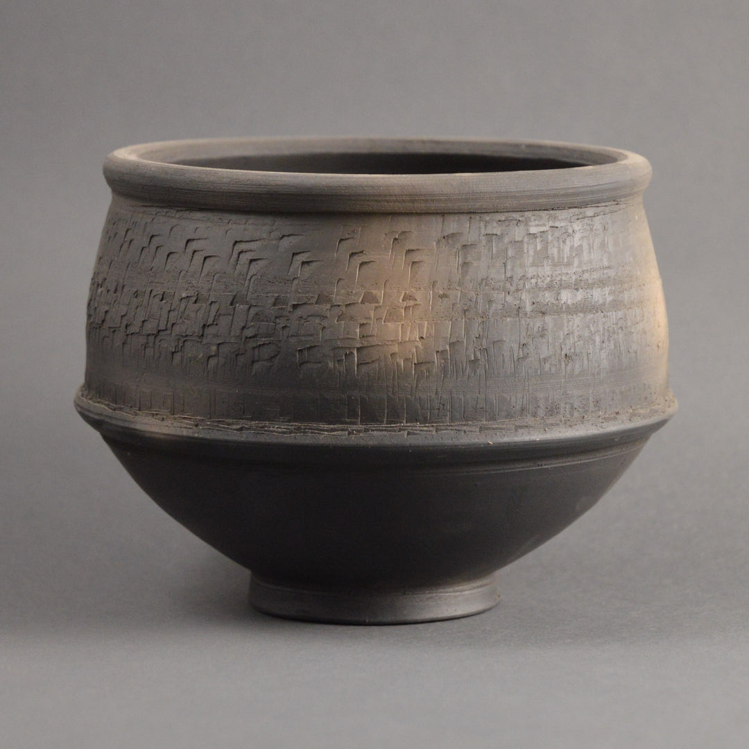 Roman  Black Burnished Chatter Ware Bowl