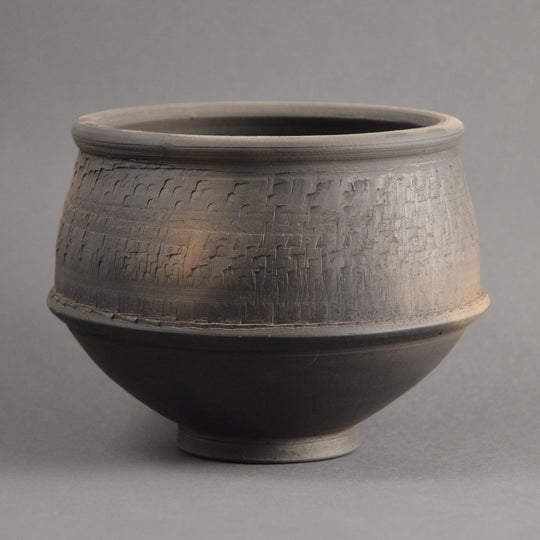 Roman  Black Burnished Chatter Ware Bowl
