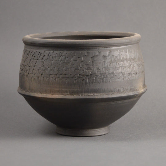 Roman  Black Burnished Chatter Ware Bowl