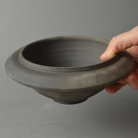 Roman Greyware Flanged Bowl