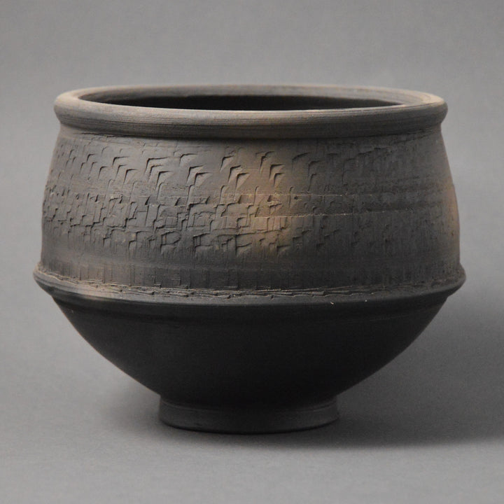 Roman Black Burnished Chatter Ware Bowl – PottedHistory