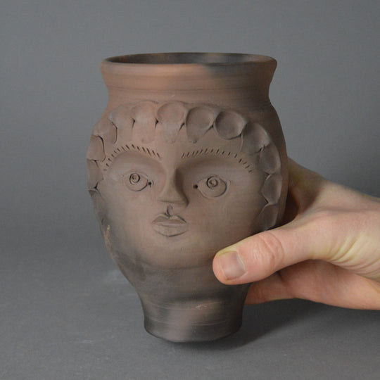 Vindolanda Roman Goddess Head Pot